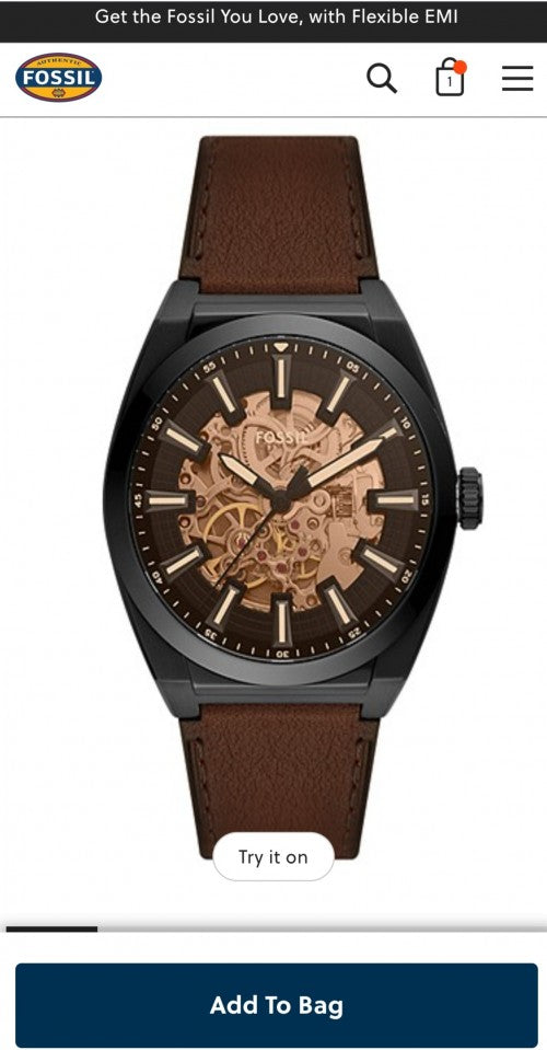 FOSSI.L EVERETT AUTOMATIC WATCH