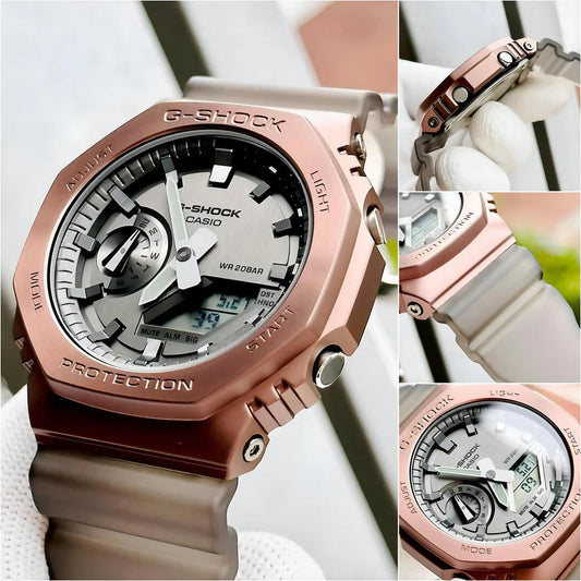 G-SHOC-K GM- 2160 | Metal Dial | 1:1 Quality| BROWN