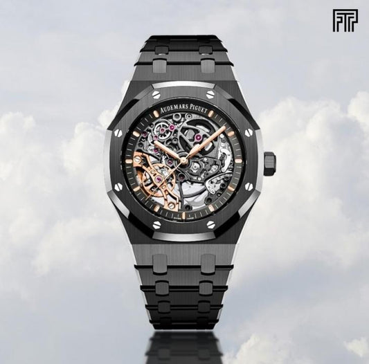 AUDEMAR_S PIGUET ROYAL OAK SKELETON AUTOMATIC BLACK