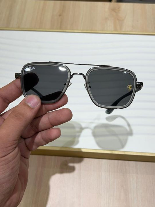 RAY-BAN FERARI EDITION GREY BLACK SHADES