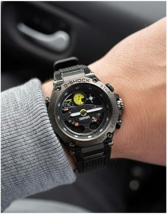 CASIO G-SHOCK FERRAR-I EDITION All BLACK COLOR